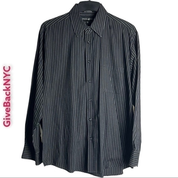 𝅺BEVERLY Hills Polo Club Button down Dress Shirt Size XL - Picture 1 of 4